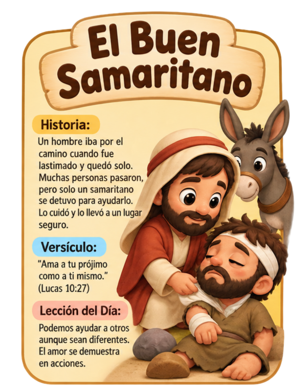Ejemplo de parábola — Fe y confianza en Dios